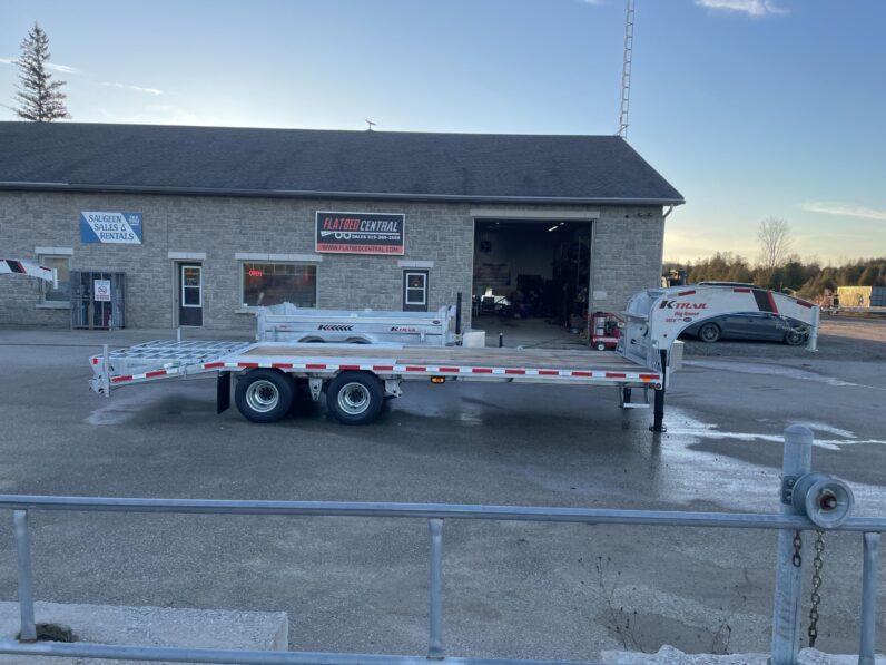 
								2025 K-Trail 20+5ft Beavertail Gooseneck Flatbed 28,075lbs full									
