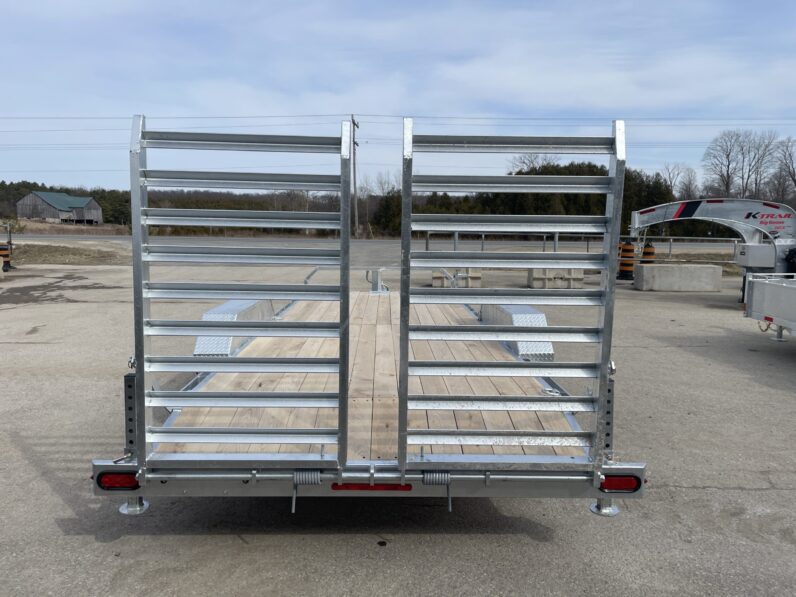 
								2025 One-Sixteen 82″x18+2ft Beavertail Equipment Trailer 14,000lbs full									