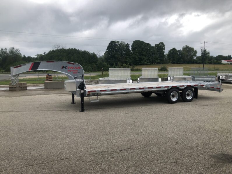 
								2025 K-Trail 20+5ft Beavertail Gooseneck Flatbed 23,325lbs full									