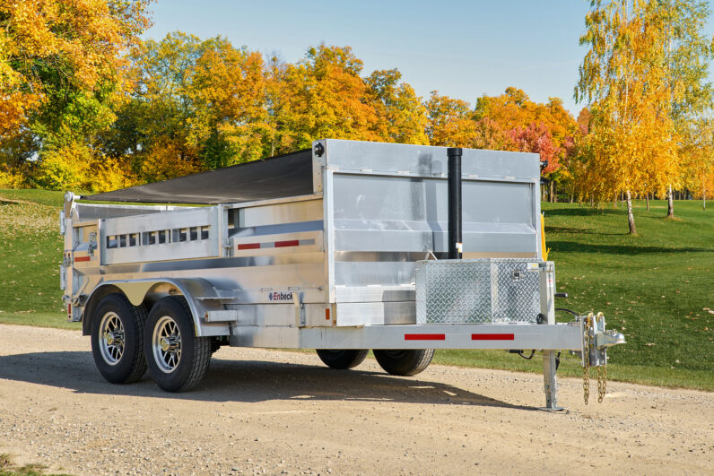 
								2025 Enbeck Aluminum 6x10ft Dump Trailer 9,900lbs full									