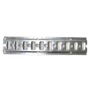 GALVANIZED HORIZONTAL TRACK E+0 SERIE 2,5 MM X 10'