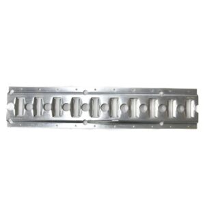 GALVANIZED HORIZONTAL TRACK E+0 SERIE 2,5 MM X 10'