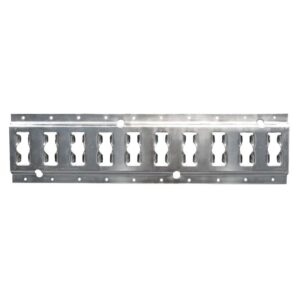 GALVANIZED HORIZONTAL TRACK E+0 SERIE 2,5 MM X 10'