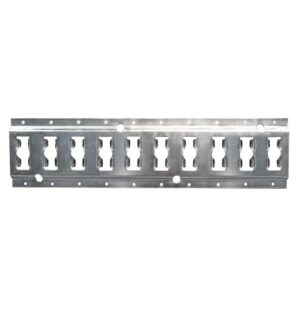 GALVANIZED HORIZONTAL TRACK E+0 SERIE 2,5 MM X 10'