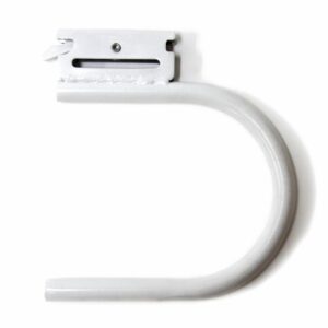 WHITE U-BRACKET FOR TRACKSERIE E-A