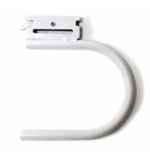 WHITE U-BRACKET FOR TRACKSERIE E-A