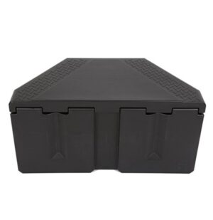 PLASTIC TRIANGULAR BOX 36" X 19 1/2" X 17 3/4" BLACK DEEZEE" - Image 2