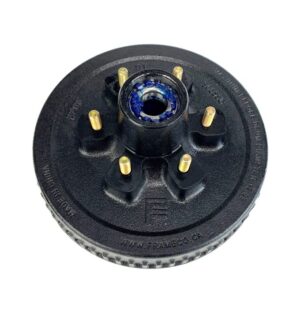 12" X 2" 8 STUDS DRUM 1/2" STUDS 6,5" B.C. 7K GREASED AND ASSEMBLED FRAMECO