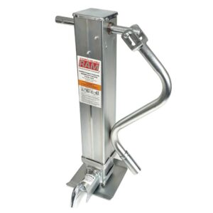 ADJUSTABLE ZINC PLATED JACK 12K HANDLE FRONTWIND WITH REINFORCED PLATE RAM