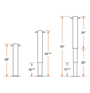 ADJUSTABLE ZINC PLATED JACK 12K HANDLE FRONTWIND WITH REINFORCED PLATE RAM - Image 3