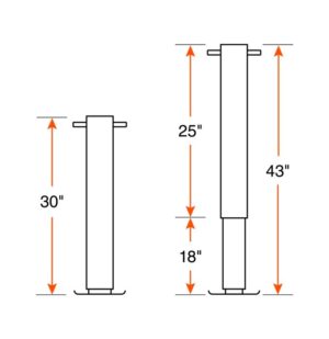 ADJUSTABLE JACK 25K 2 SPEEDS HANDLE SIDEWIND RAM - Image 2