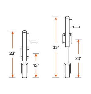 SWIVEL JACK WITH WHEEL 1,2K RAM - Image 2