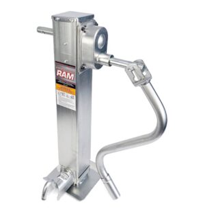 ADJUSTABLE JACK 12K 2 SPEEDS AND SQUARE TUBE 4'' ZINC PLATED RAM