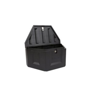 PLASTIC TRIANGULAR BOX 36" X 19 1/2" X 17 3/4" BLACK DEEZEE"
