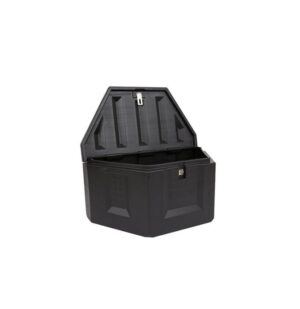 PLASTIC TRIANGULAR BOX 36" X 19 1/2" X 17 3/4" BLACK DEEZEE"