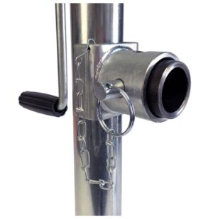 SWIVEL JACK 15'' 5K HANDLE SIDEWIND ZINC PLATED RAM - Image 2