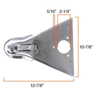 ZINC A-FRAME COUPLER 2 5/16'' 14K RAM - Image 2