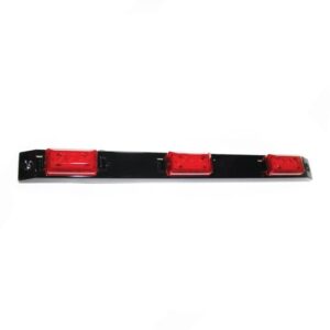 PLASTIC LED LIGHT BAR 17'' X 1 1/2'' RED 3 DIODES