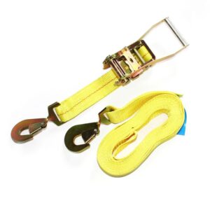 RATCHET STRAP 2'' X 30' WITH FLAT HOOK AND KEEPER 3,33K