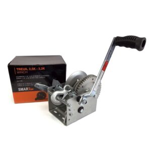 2-WAY TRAILER WINCH 3,2K WITH 2 SPEED, 24' CABLE AND BRAKE MECHANISM SMARTOW