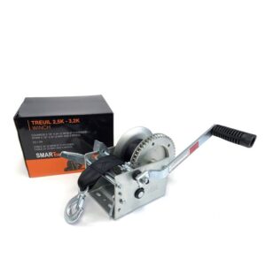 2-WAY TRAILER WINCH 3,2K WITH 2 SPEED, STRAP 2 1/2'' X 24' AND BRAKE MECHANISM SMARTOW