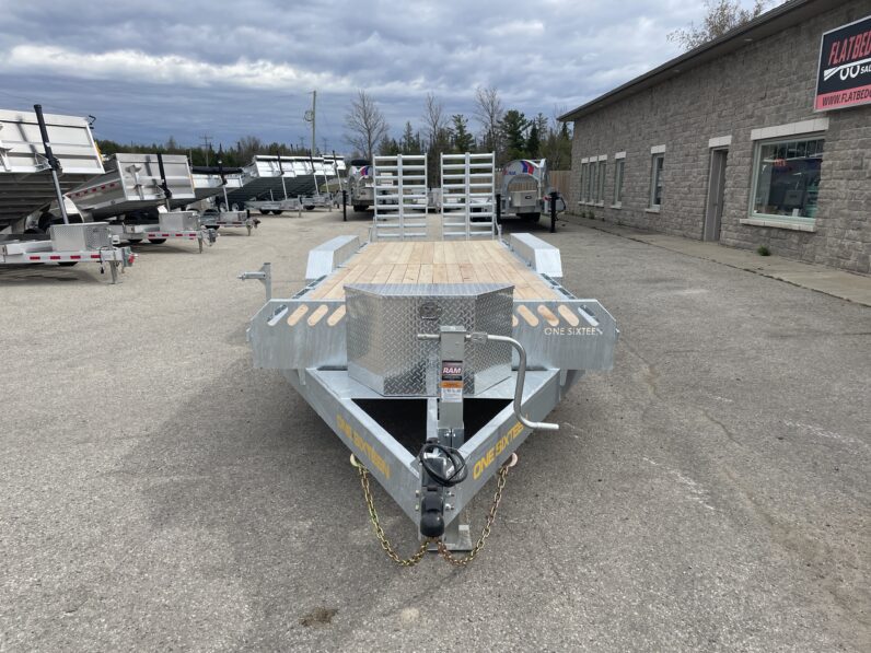 
								2026 One-Sixteen 82″x22 2ft Beavertail Car/Equipment Trailer 21,000lbs full									