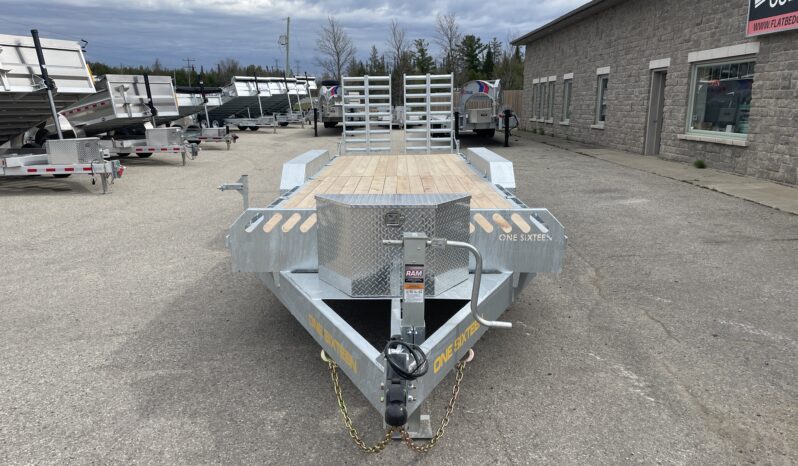 
								2026 One-Sixteen 82″x22 2ft Beavertail Car/Equipment Trailer 21,000lbs full									