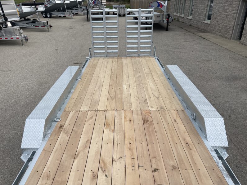 
								2026 One-Sixteen 82″x22 2ft Beavertail Car/Equipment Trailer 21,000lbs full									