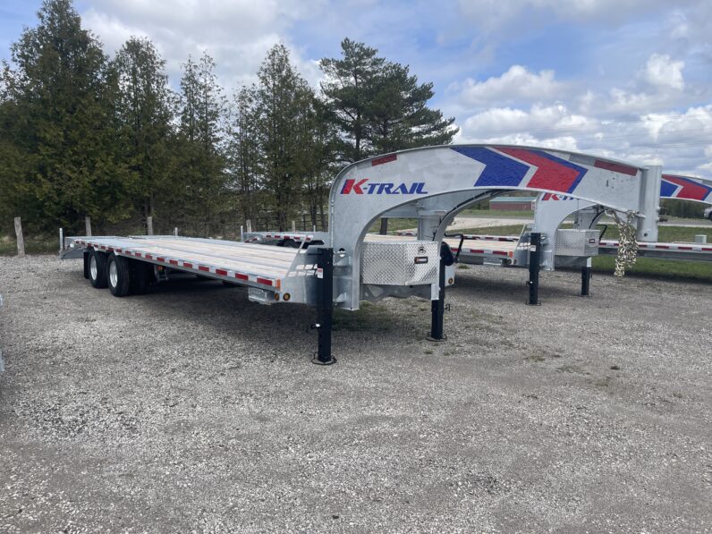 
								2026 K-Trail 25+5ft Beavertail Gooseneck Flatbed 23,075lbs full									