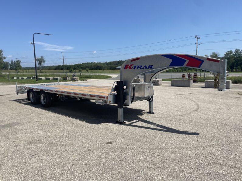 
								2027 K-Trail 20+5ft Beavertail Gooseneck Flatbed 40,000lbs full									