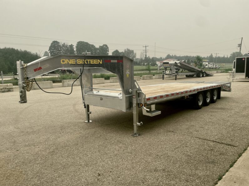 
								2027 One-Sixteen 20+5ft Beavertail Gooseneck Flatbed 21,000lbs full									