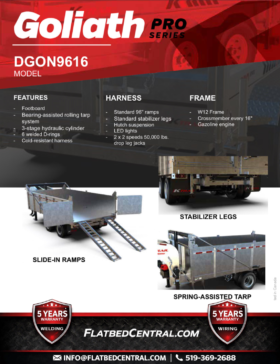 2027 K-Trail 8x16ft Gooseneck Dump Trailer 32,500lbs