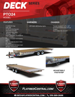 2027 K-Trail 102”x24ft Deckover Tilt Trailer 20,000lbs