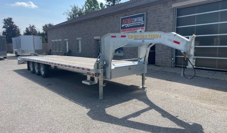 
								2027 One-Sixteen 24 5ft Beavertail Gooseneck Flatbed 25,000lbs full									