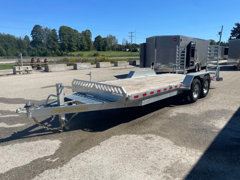 
								2027 One-Sixteen 82”x18+2ft Beavertail Car/Equipment Trailer 14,000lbs full									
