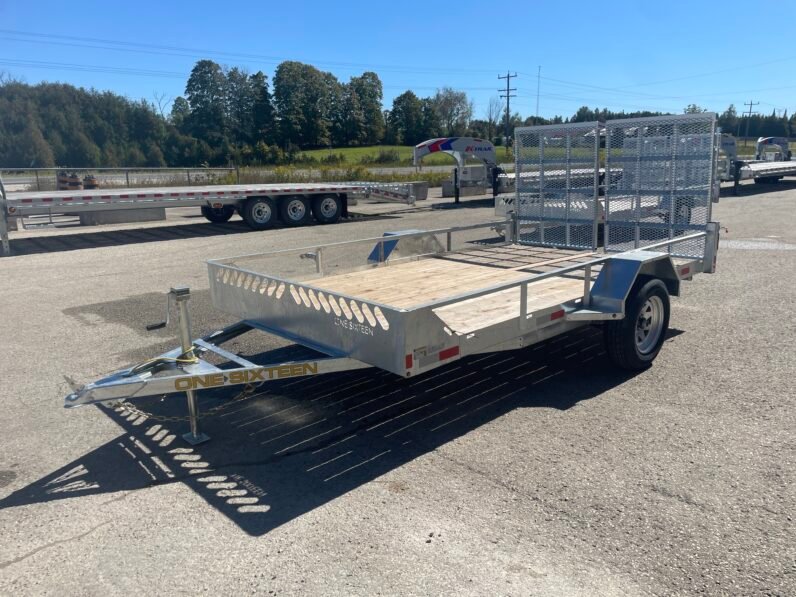 
								2027 One-Sixteen 80″x14ft Open Rail Utility Trailer 2,990lbs full									