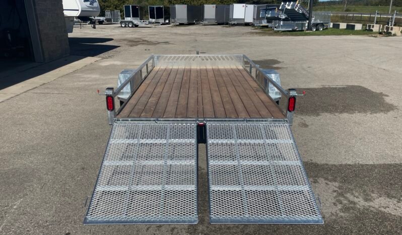 
								2027 One-Sixteen 80″x12ft Open Rail Utility Trailer 2,990lbs full									