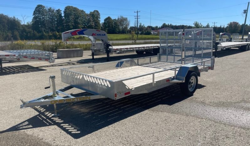 
								2027 One-Sixteen 80″x12ft Open Rail Utility Trailer 2,990lbs full									