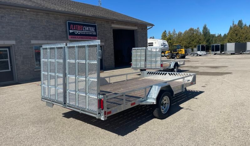 
								2027 One-Sixteen 80″x12ft Open Rail Utility Trailer 2,990lbs full									