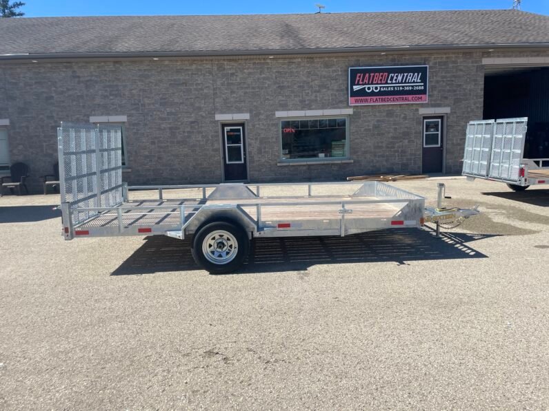 
								2027 One-Sixteen 80″x12ft Open Rail Utility Trailer 2,990lbs full									