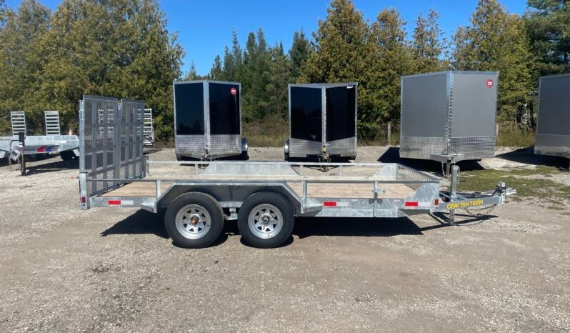 
								2027 One-Sixteen 80″x14ft Open Rail Utility Trailer 7,000lbs full									