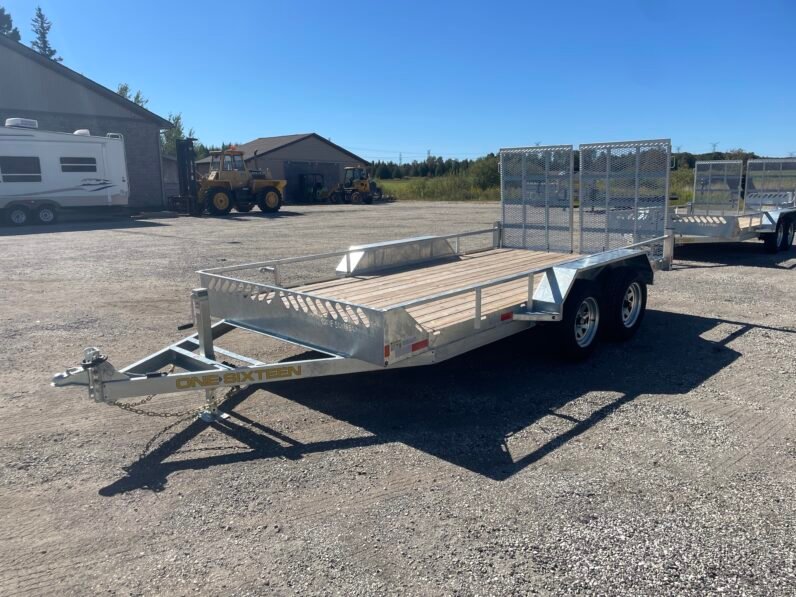 
								2027 One-Sixteen 80″x14ft Open Rail Utility Trailer 7,000lbs full									