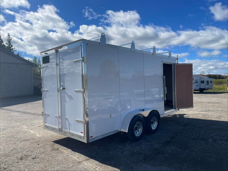 
								2027 Newport 7x16ft Galvanized Enclosed Trailer 9,990lbs full									